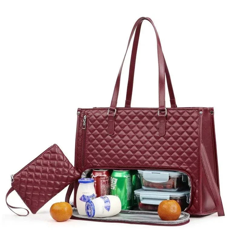 LunchNest™ insulated laptop tote bag for carrying and protecting laptops