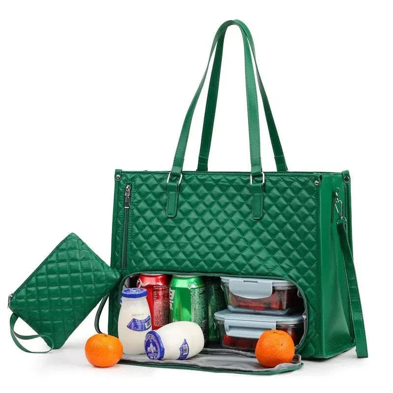 LunchNest™ Insulated Laptop Tote bag for laptops and food storage