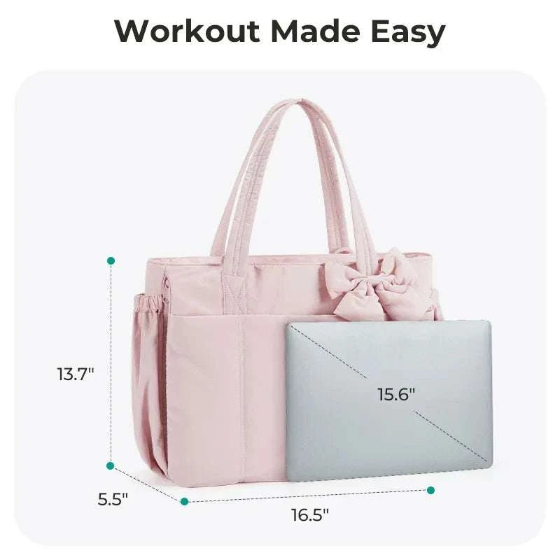 CarryNest™ Large Work Tote Bag in durable fabric with multiple compartments