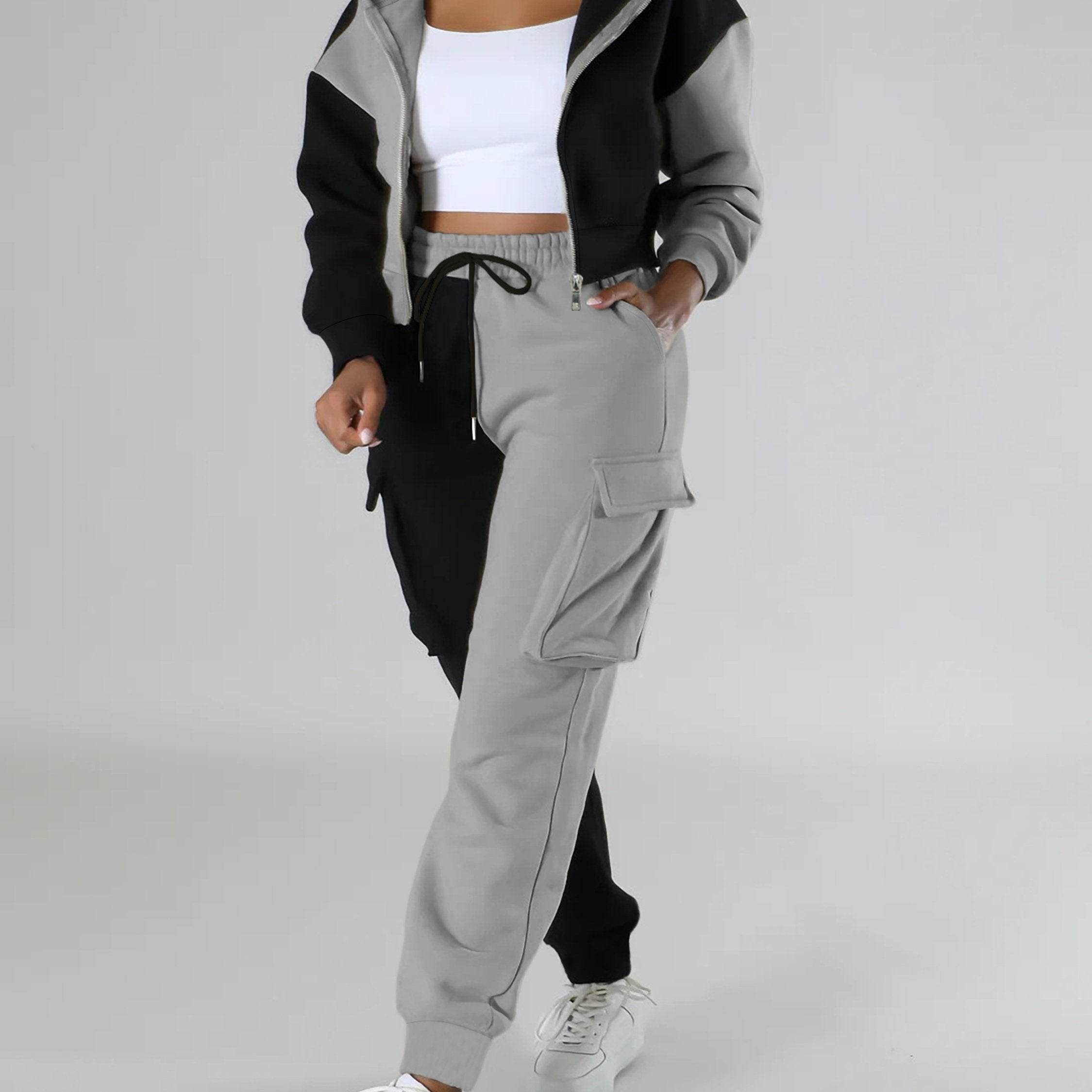 Hoodie Set Stylish Two-Piece Comfy Set - Where2Save