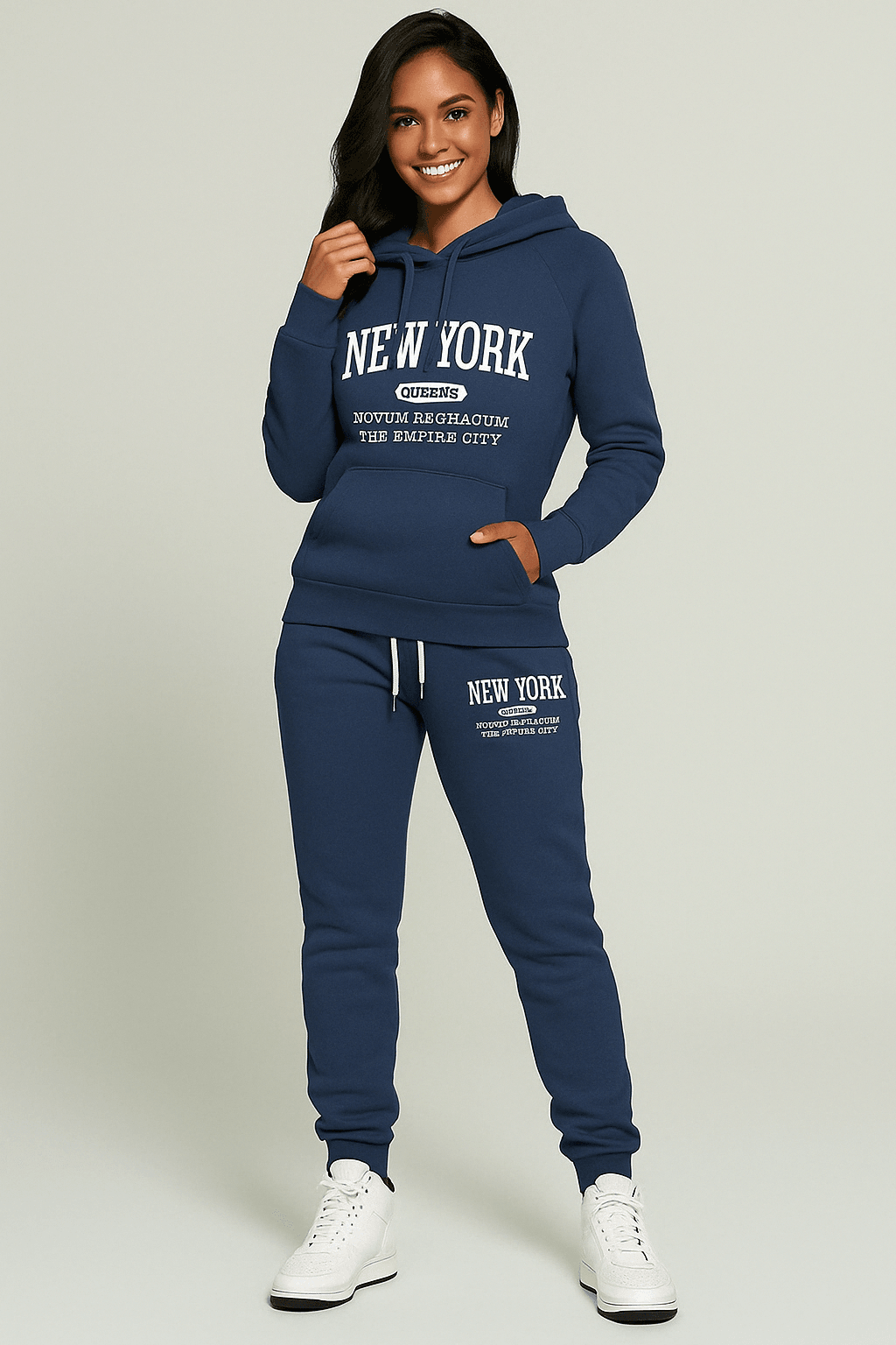 Hoodie Set Chic New York Sweatshirt - Where2Save