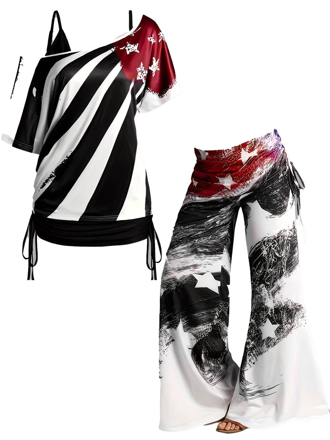 Stylish Plus-Size Outfit Set - Where2Save