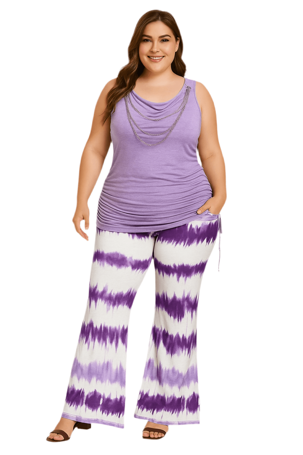 Chic in Purple Plus Size - Where2Save