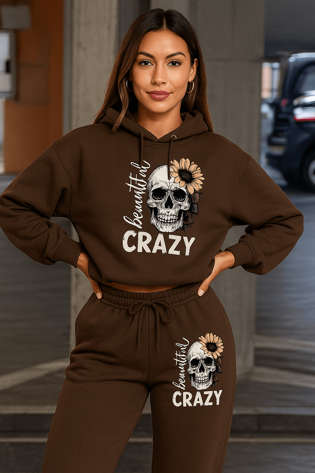 Hoodie Set Skull Style Cozy - Where2Save