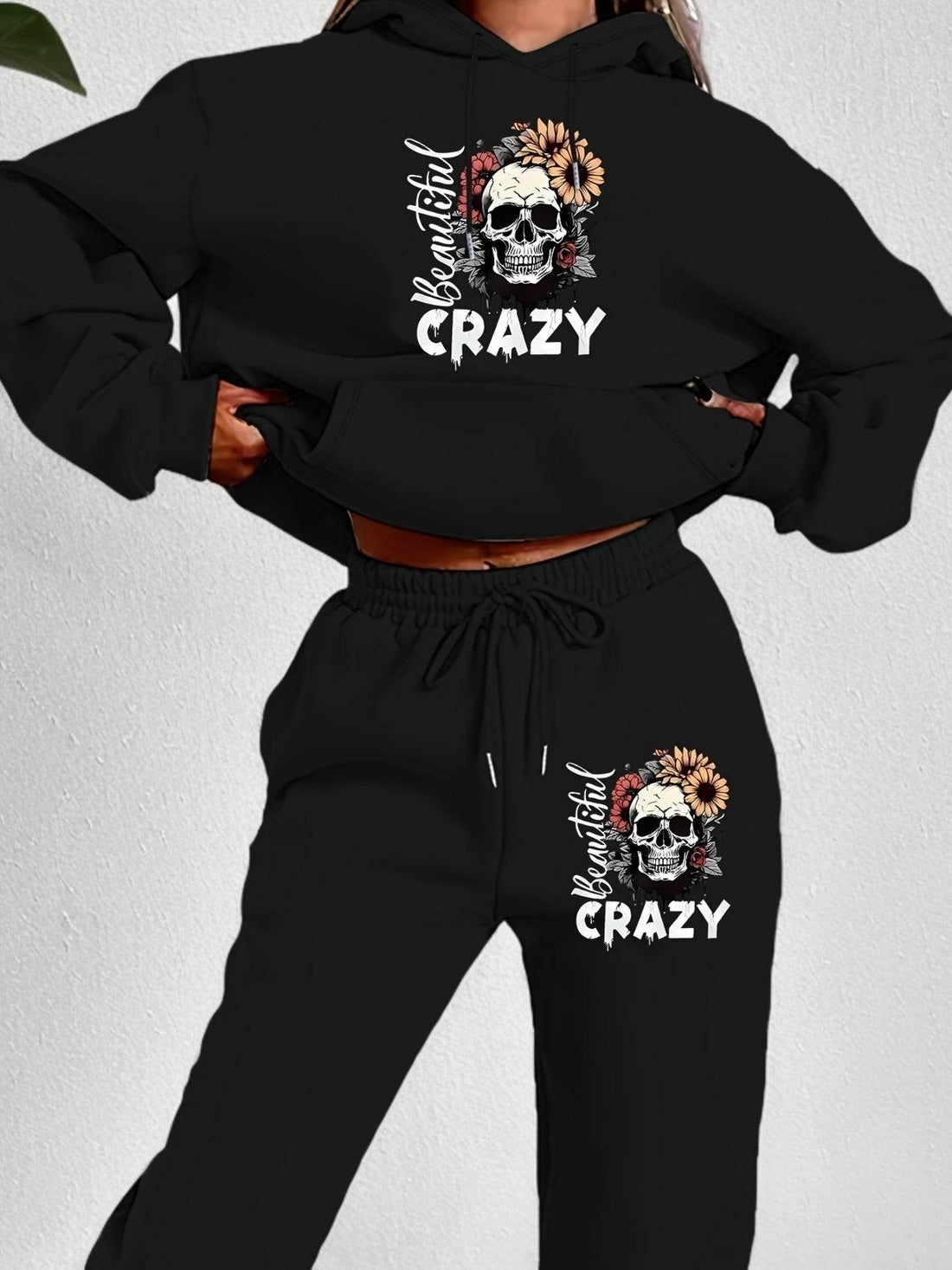Hoodie Set Skull Style Cozy - Where2Save