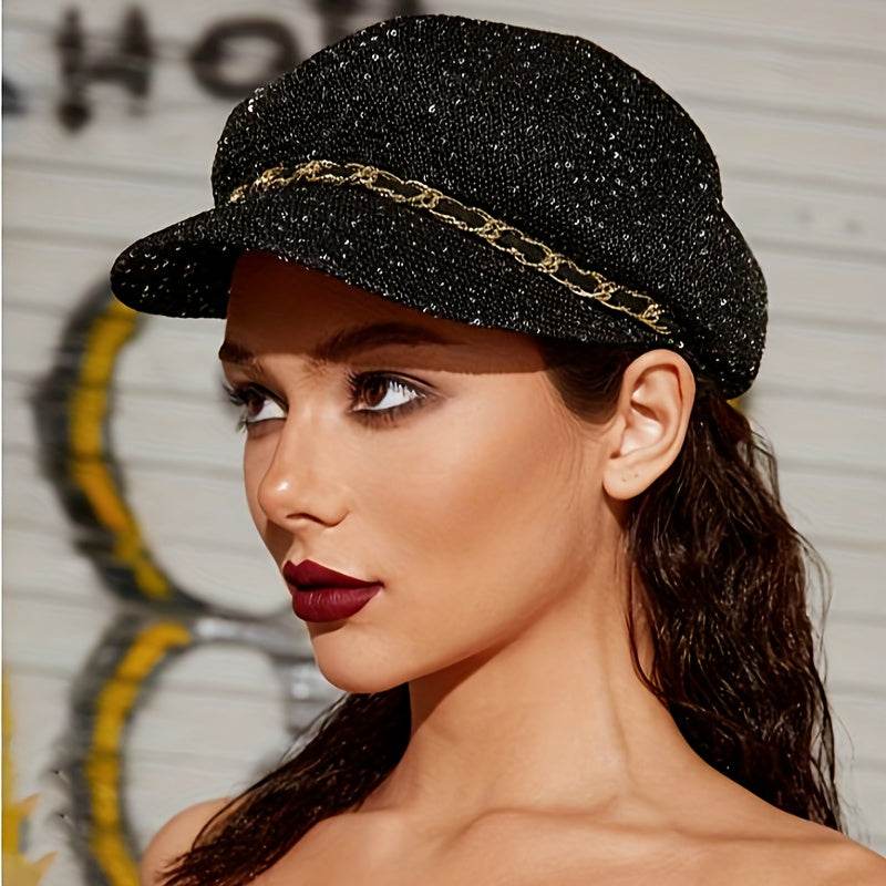 Noir Luxe Beret - Where2Save