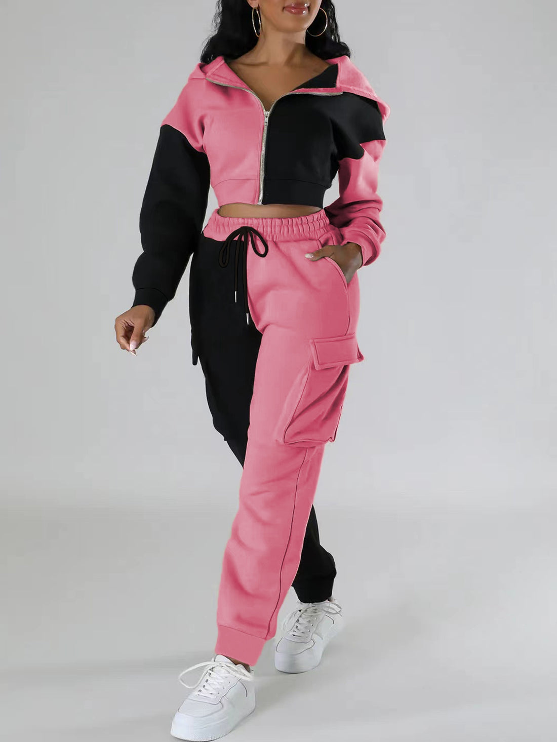 Hoodie Set Stylish Two-Piece Comfy Set