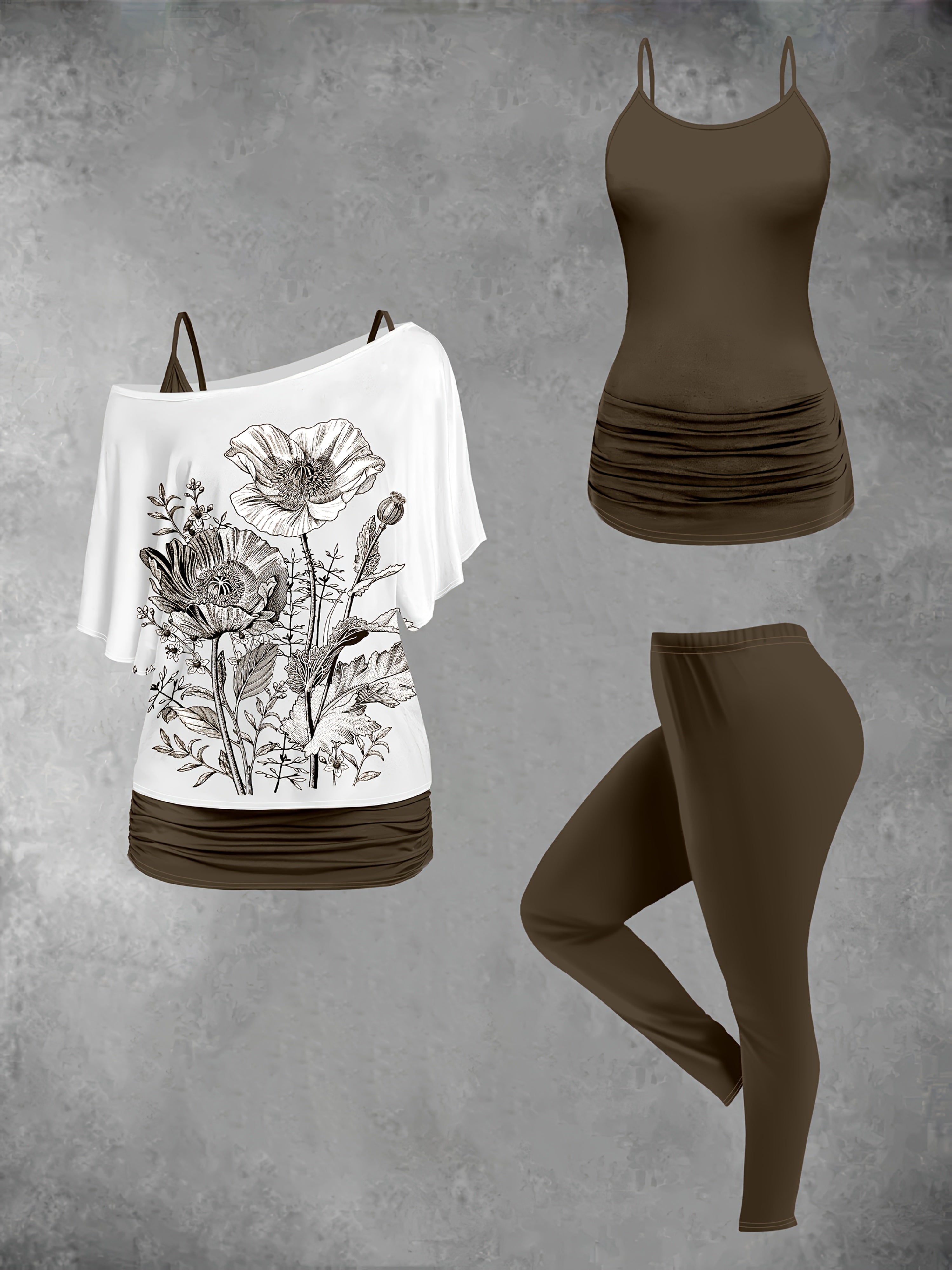 Elegant Floral Knit Set