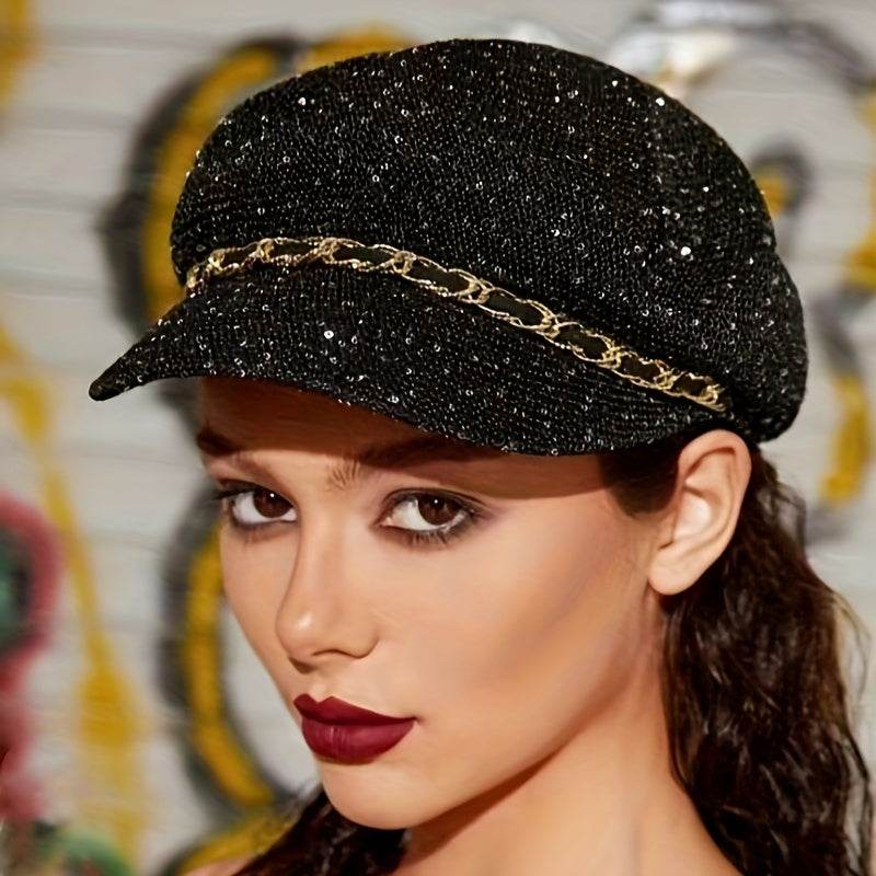 Noir Luxe Beret - Where2Save