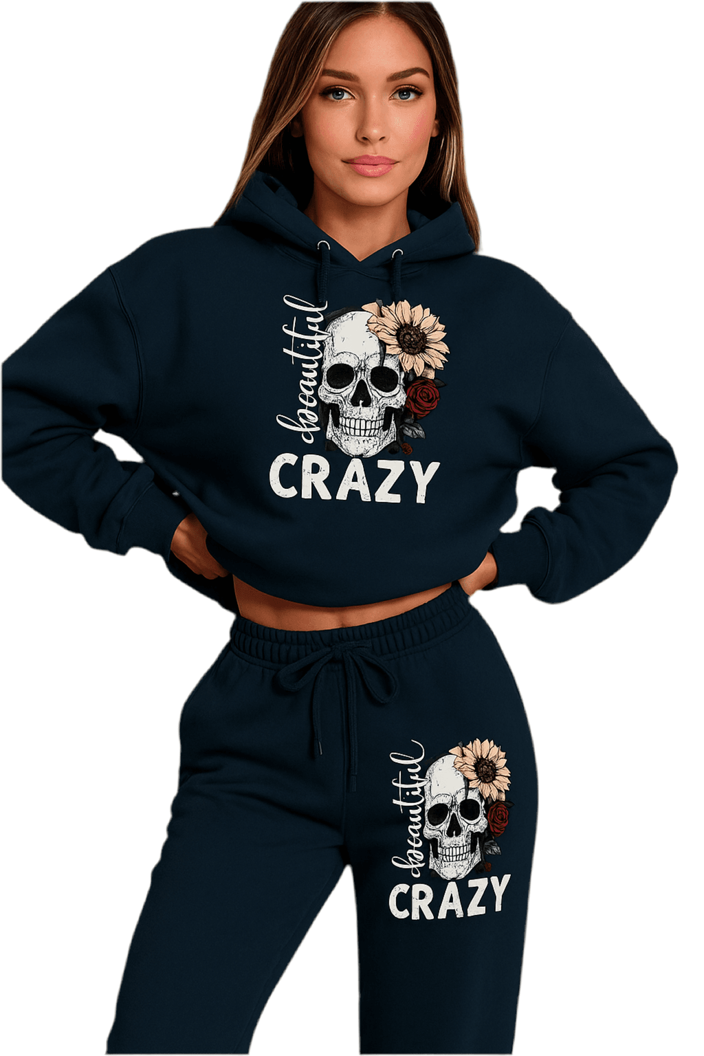 Hoodie Set Skull Style Cozy - Where2Save