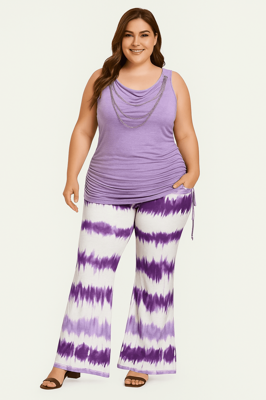 Chic in Purple Plus Size - Where2Save