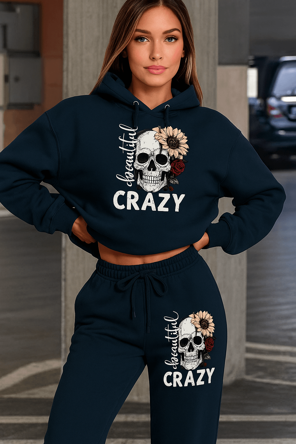 Hoodie Set Skull Style Cozy - Where2Save