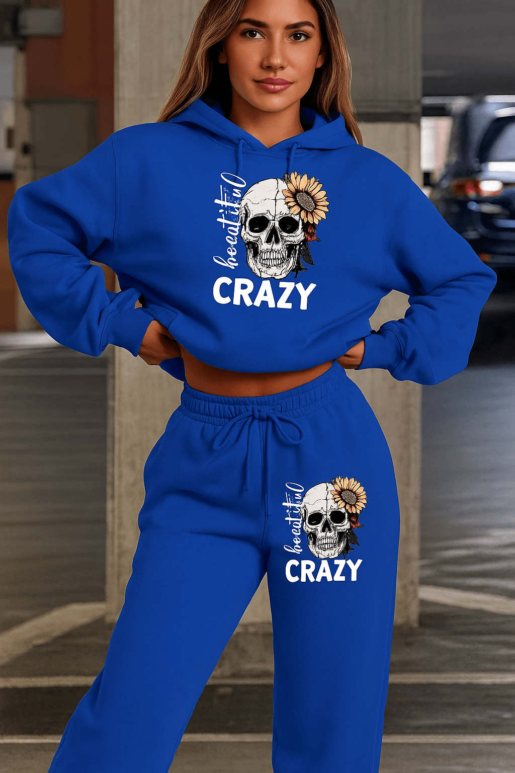 Hoodie Set Skull Style Cozy - Where2Save