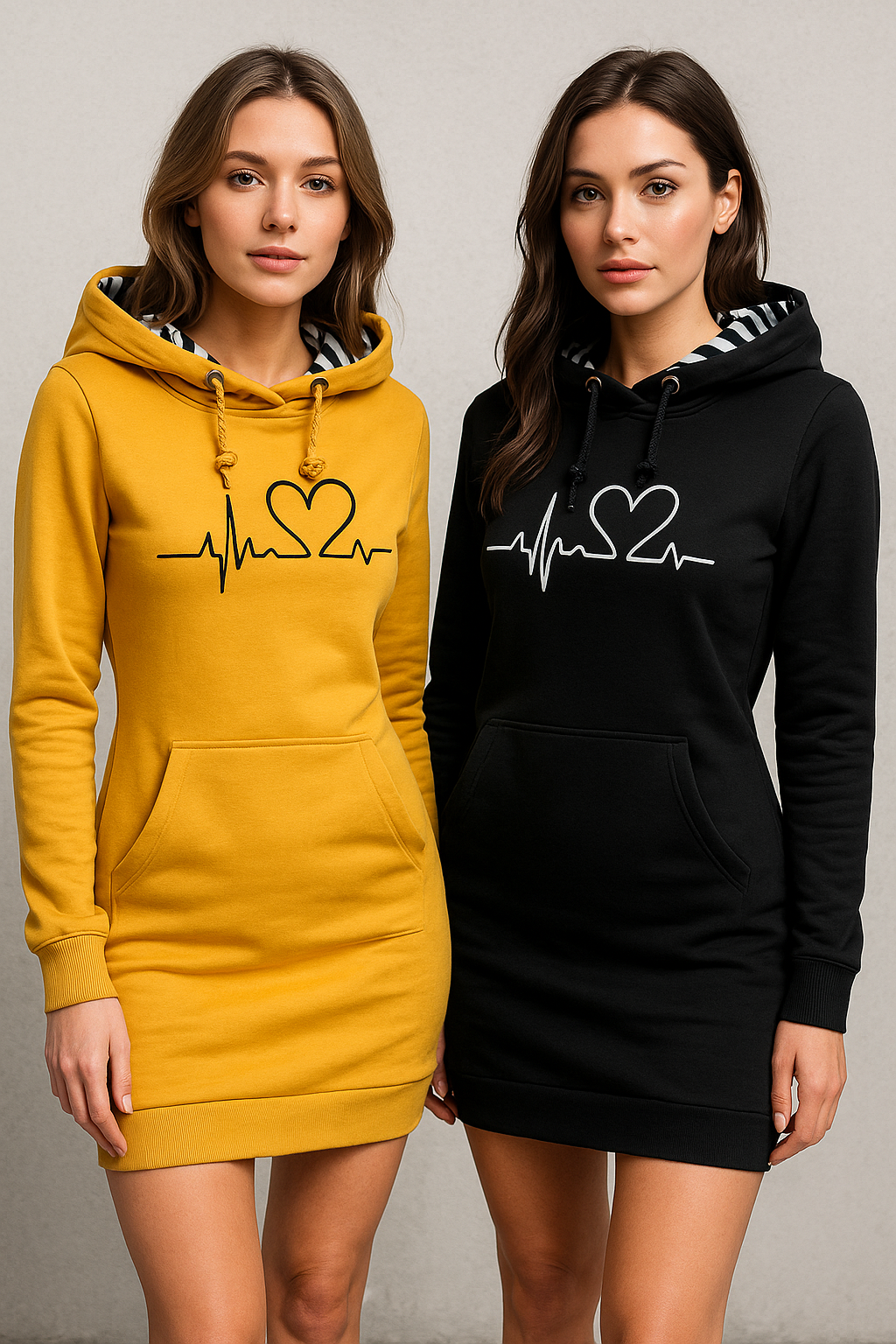 Cozy Hoodie Dress with Pockets
