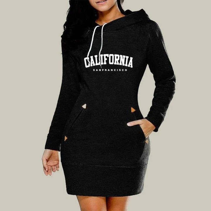CaliZip Hoodie Dress - Where2Save
