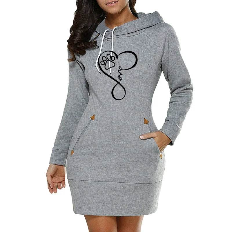 StreetZip Hoodie Dress - Where2Save