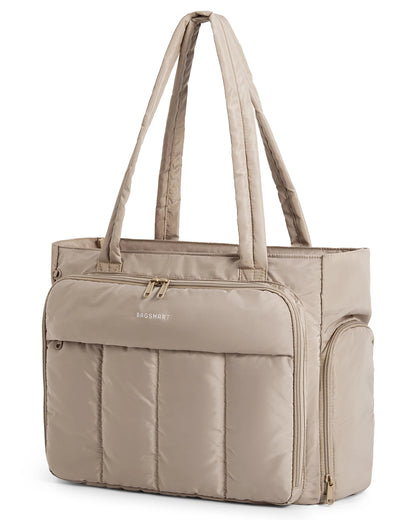 WorkNest™ Laptop &amp; Lunch Tote Bag – Quilted Office Organizer for Women