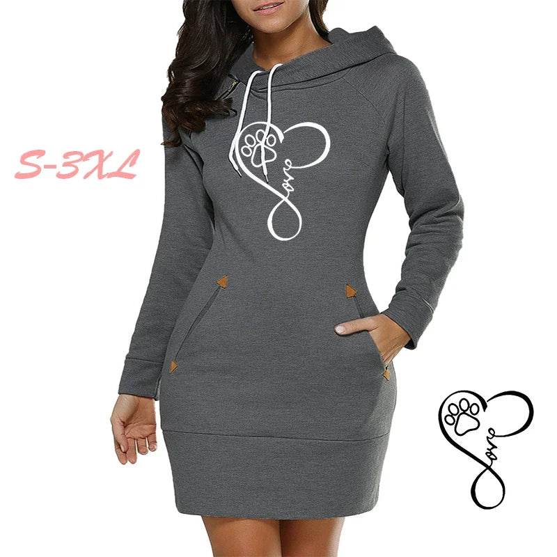 StreetZip Hoodie Dress - Where2Save