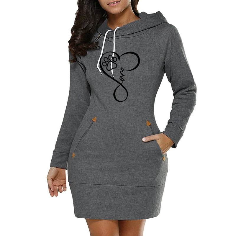 StreetZip Hoodie Dress - Where2Save