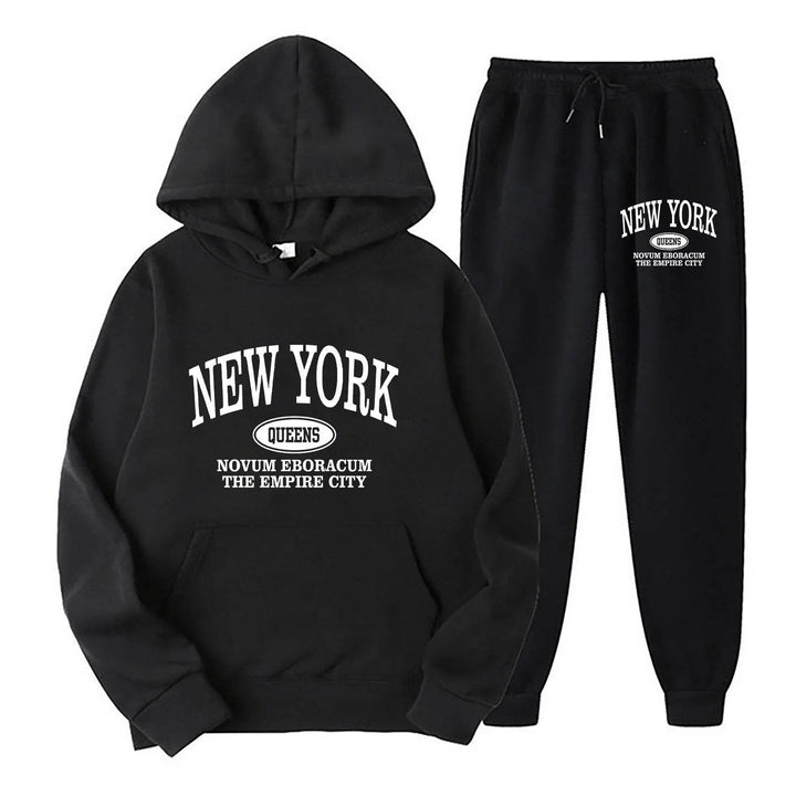 Hoodie Set Chic New York Sweatshirt Set - Where2Save