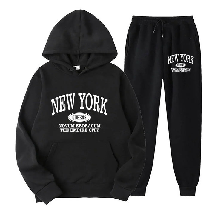 Hoodie Set Chic New York Sweatshirt - Where2Save