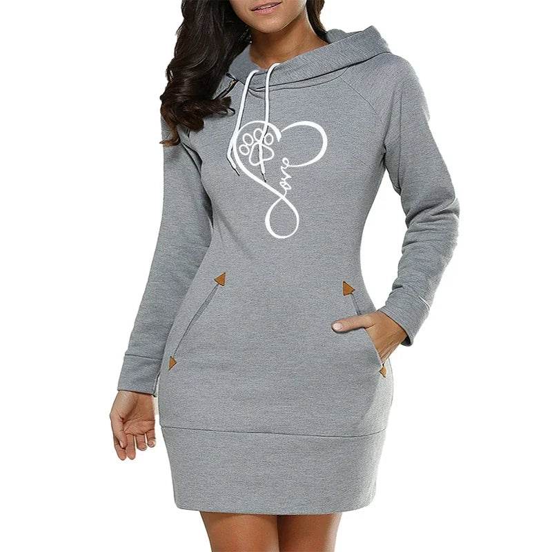 StreetZip Hoodie Dress - Where2Save