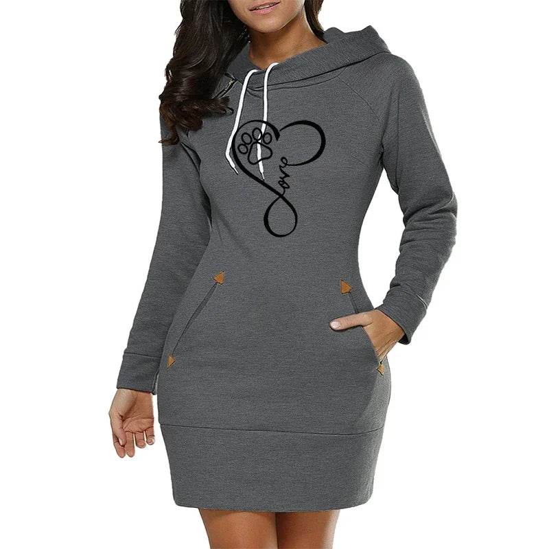 StreetZip Hoodie Dress - Where2Save