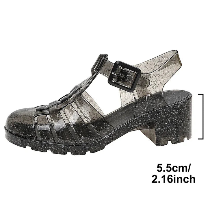 CrystalClear™ Block Heel Sandals