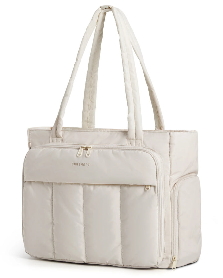 WorkNest™ Laptop & Lunch Tote Bag – Quilted Office Organizer for Women