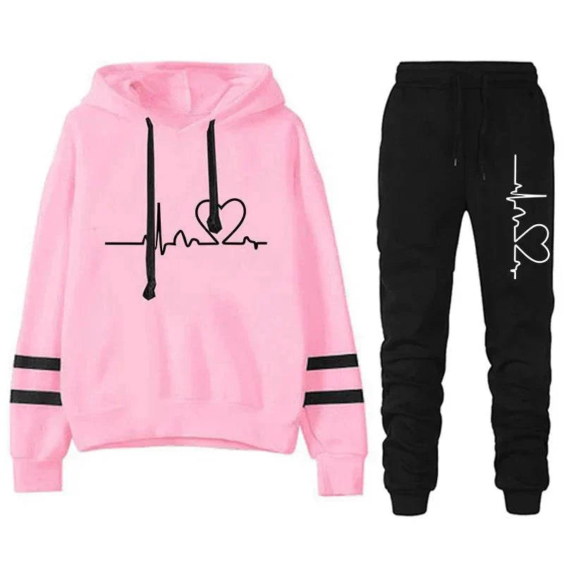 Hoodie Set Comfort Women's Tracksuit - Where2Save