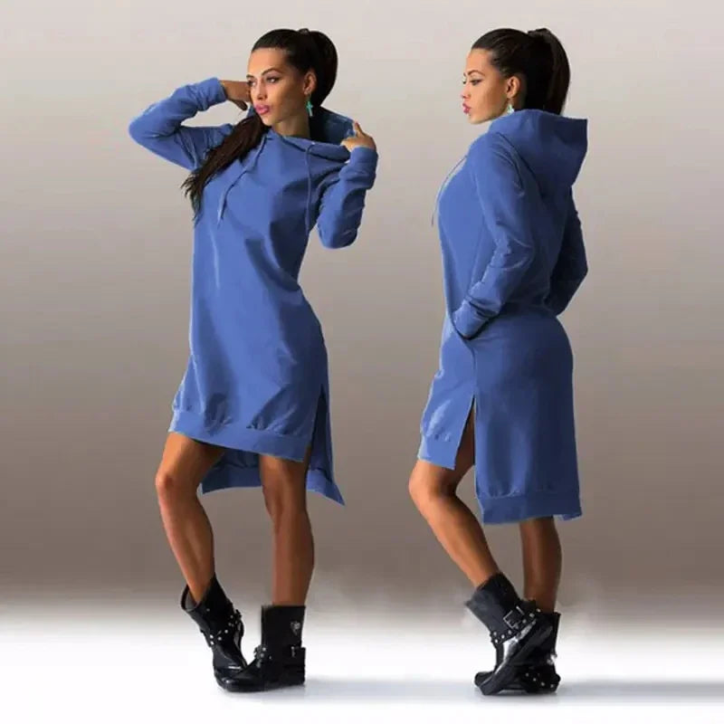 Stylish Hooded Dress for Women