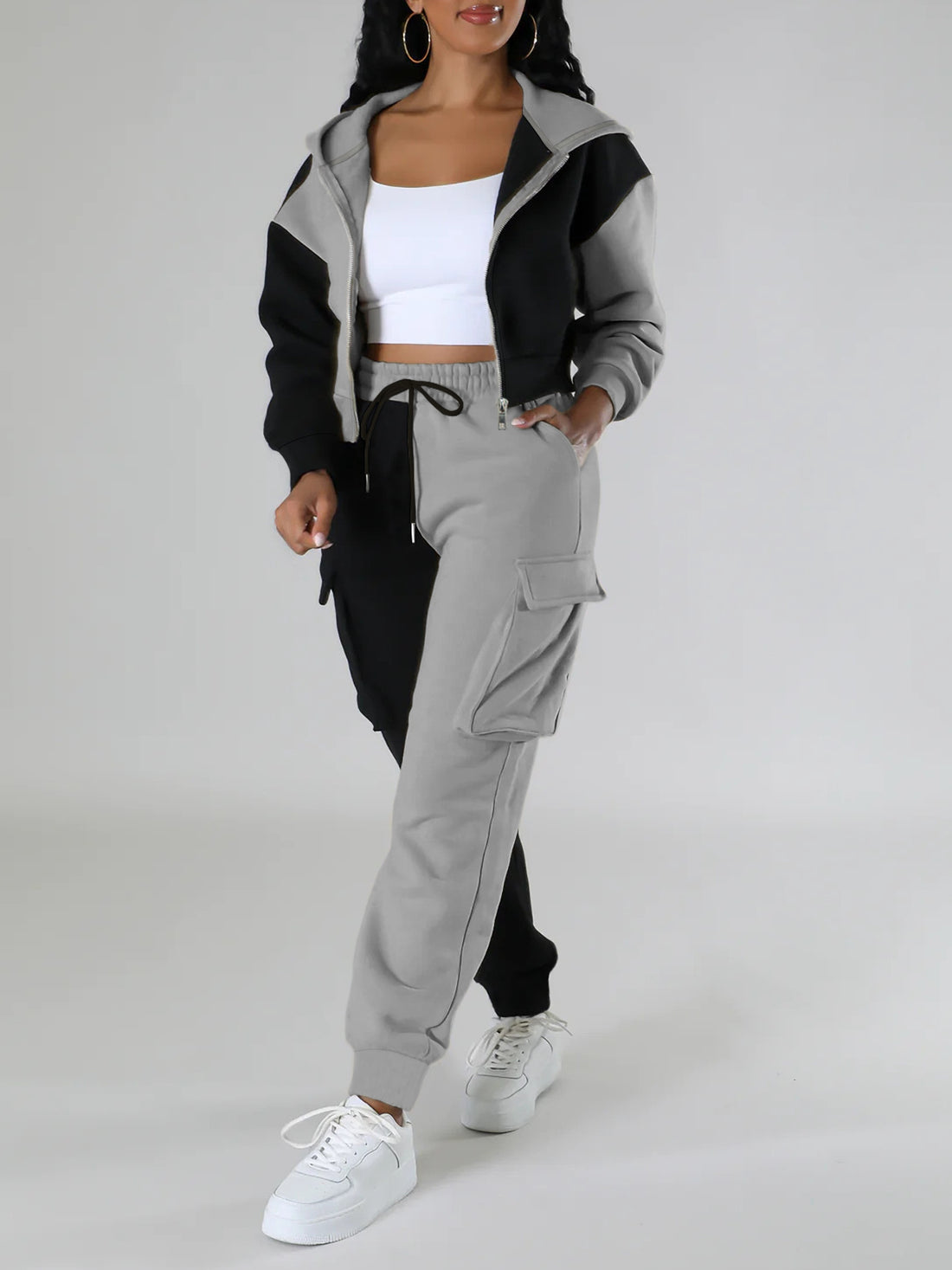 Hoodie Set Stylish Two-Piece Comfy Set