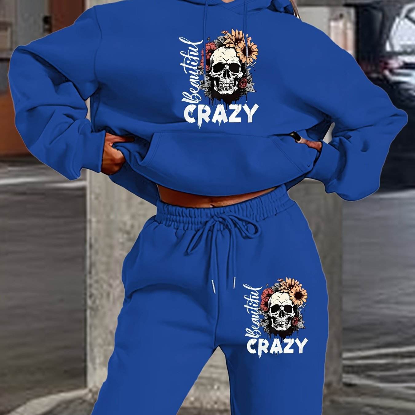 Hoodie Set Skull Style Cozy - Where2Save