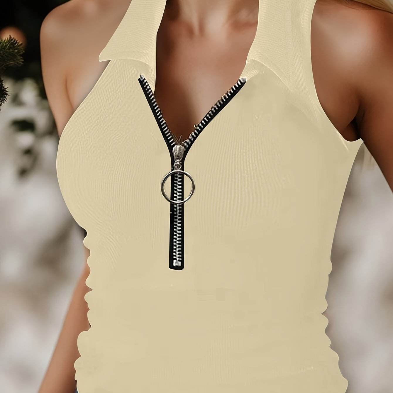 Summer Ribbed Tank Top - Where2Save