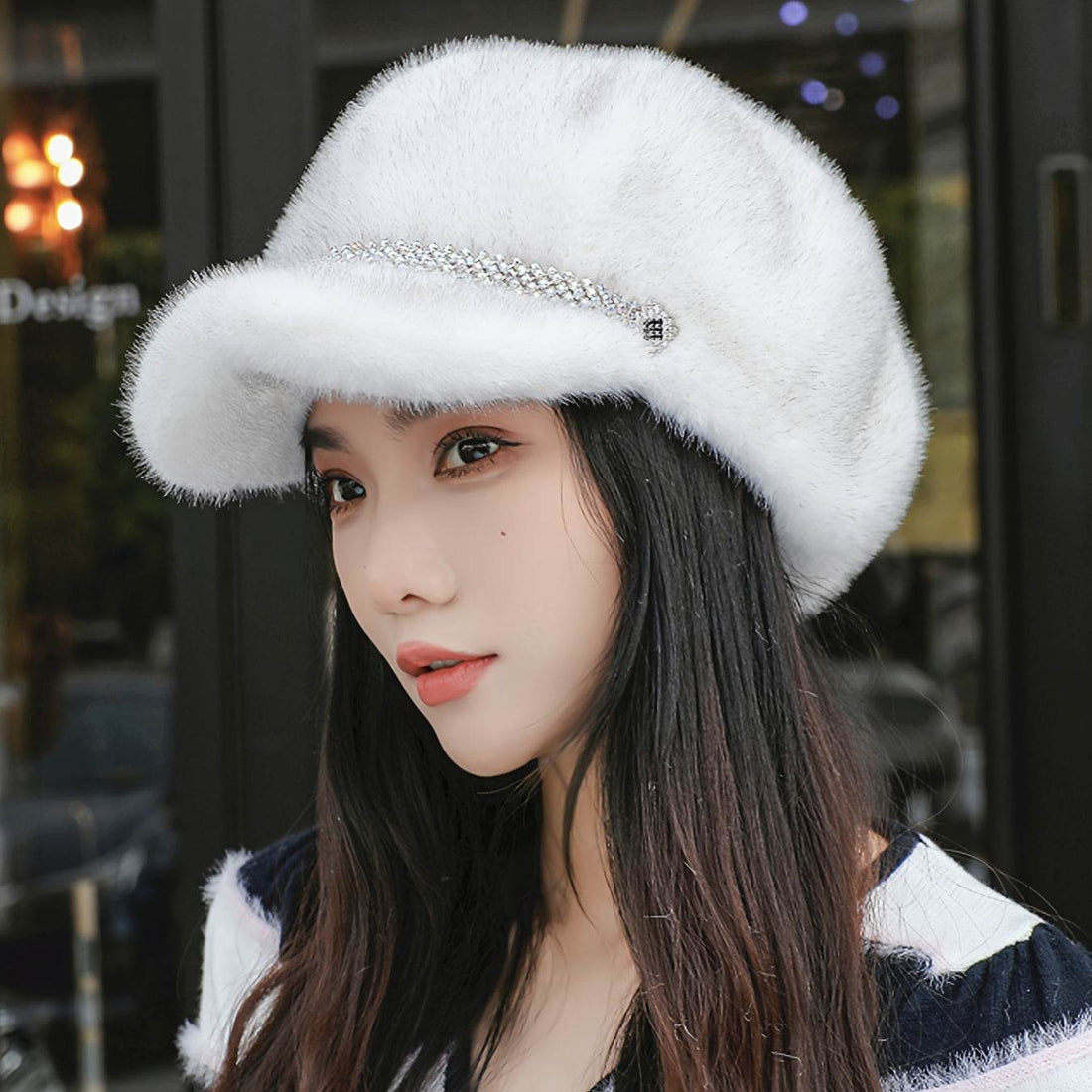 Elegant Frost Beret - Where2Save